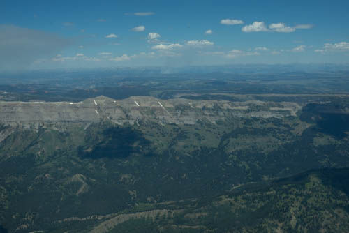 Fire near Dubois. Photo by Rita Donham, Wyoming Aero Photo.