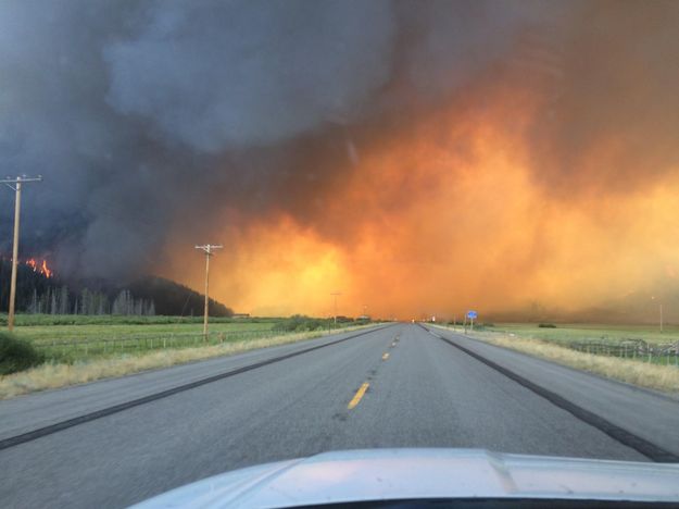 Cliff Creek Fire. Photo by Bridger-Teton National Forest.