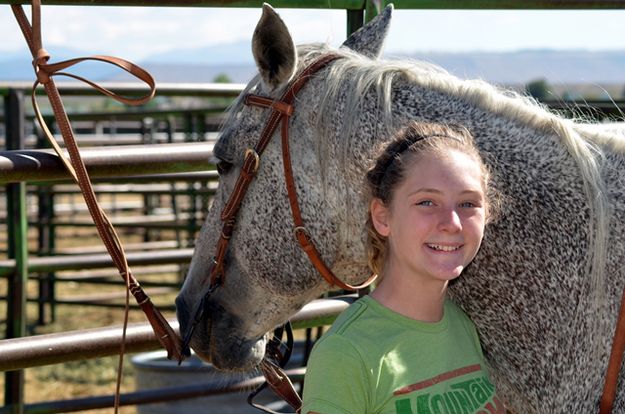 Lilly Price with Cracker. Photo by Terry Allen.