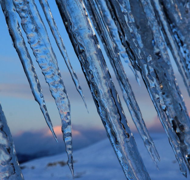 Bondurant Post Office icicles. Photo by Fred Pflughoft.