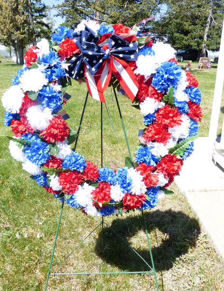 VFW Wreath. Photo by Dawn Ballou, Pinedale Online.