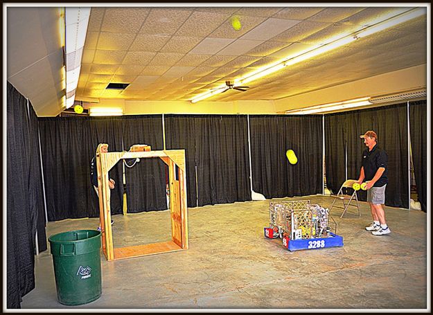 Hoop Shooting Robot. Photo by Terry Allen.