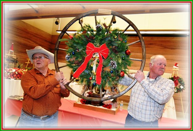 Old Wheel Wreath. Photo by Terry Allen.