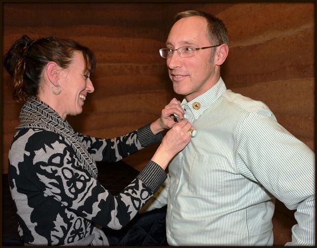 Ali Grossman and Dr. Godby. Photo by Terry Allen.