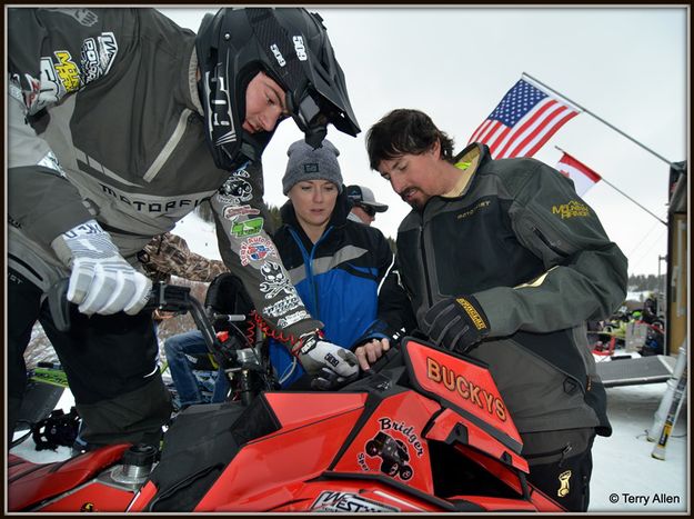 A Little Tuning Work. Photo by Terry Allen.