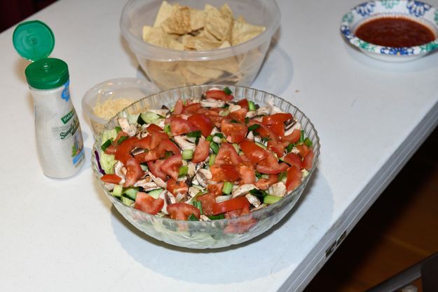 Strawberry salad. Photo by Arnold Brokling.