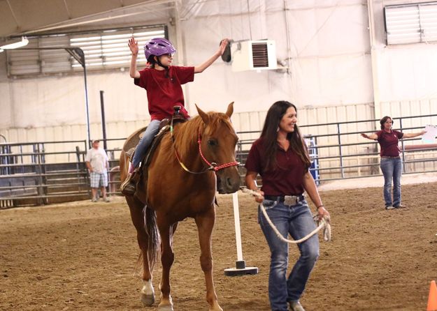 Rachel and Teresa. Photo by MESA Therapeutic Horsemanship.