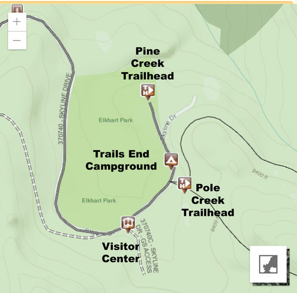 Elkhart Map. Photo by Bridger-Teton National Forest.