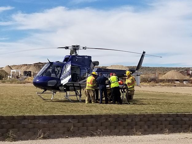 Life Flight Helicopter. Photo by Sublette County Sheriff's Office.