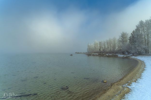 Chilly Sandy Beach. Photo by Dave Bell.