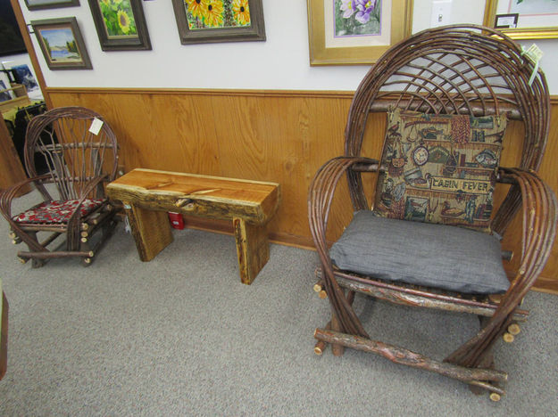 Chairs and Wood Table. Photo by Dawn Ballou, Pinedale Online.