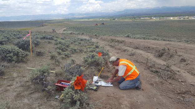 Archaeology work. Photo by Museum of the Mountain Man.