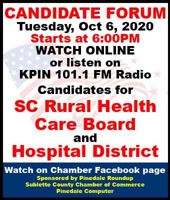 Health Care Candidate Forum Oct. 6. Photo by Pinedale Online.