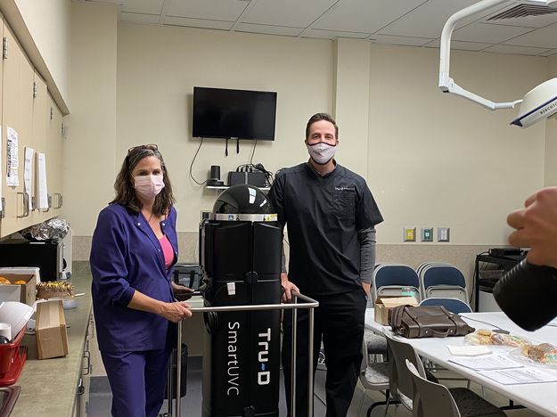 Tru-D Smart UV-C Robot. Photo by Sublette County Rural Health Care District.