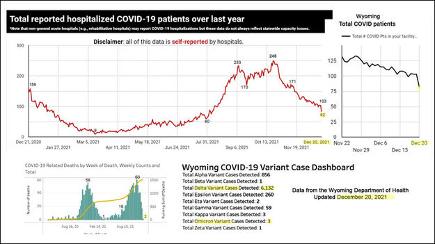 Hospitalizations 2021. Photo by Pinedale Online.