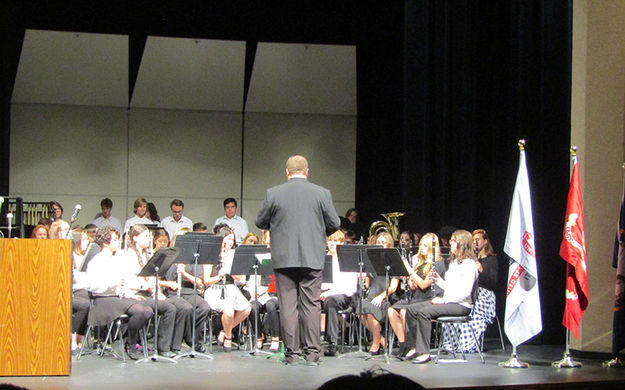 Pinedale High School Concert Band. Photo by Dawn Ballou, Pinedale Online.