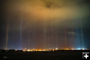 Pillars of Light. Photo by Dave Bell.