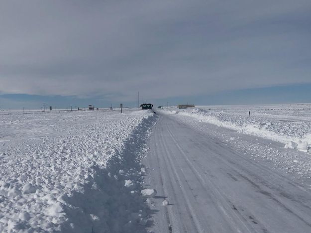 WYDOT Plowing. Photo by Wyoming Department of Transportation.