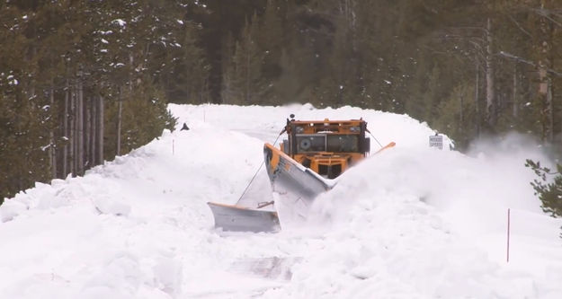 Opening the roads. Photo by Yellowstone National Park.