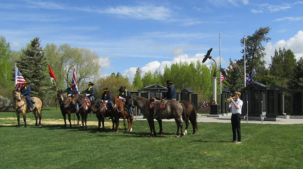 Taps. Photo by Dawn Ballou, Pinedale Online.