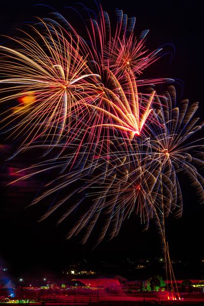 Pinedale fireworks - 2023. Photo by Tony Vitolo.