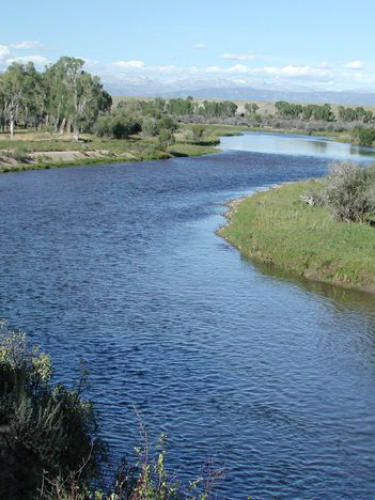 New Fork River and historical park. Photo by Dawn Ballou, Pinedale Online.