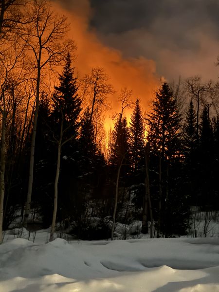 Boulder Basin fire. Photo by Sublette County Unified Fire.