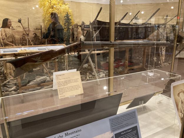 Jim Bridger's Rifle, 1853. Photo by Dawn Ballou, Pinedale Online.