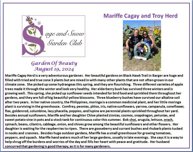 Mariffe Cagay and Troy Herd. Photo by Sage & Snow Garden Club.