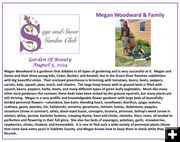 Megan Woodward & Family. Photo by Sage & Snow Garden Club.