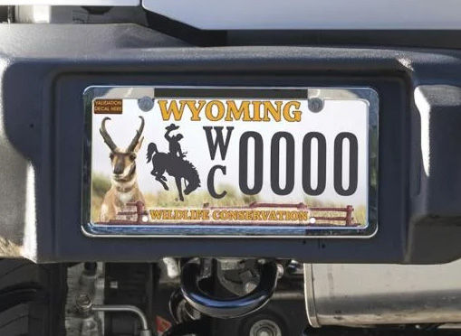 Conservation plate. Photo by Wyoming Game & Fish.