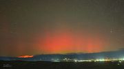 Aurora And Pack Trail Glow. Photo by Dave Bell.