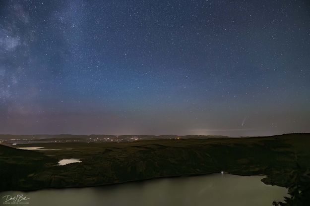Fremont Lake Comet Lemmon. Photo by Dave Bell.
