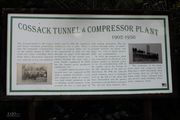 Cossack Tunnel Sign. Photo by Dave Bell.