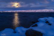 Wolf Moon Reflection. Photo by Dave Bell.