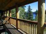 Pretty views of the lake from the cabin porches