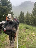 Horse Fire June 24, 2025. Photo courtesy Bridger-Teton National Forest.